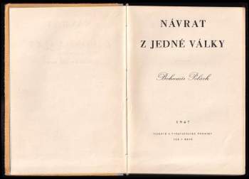 Bohumír Polách: Návrat z jedné války