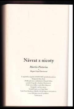 Martin Pistorius: Návrat z nicoty