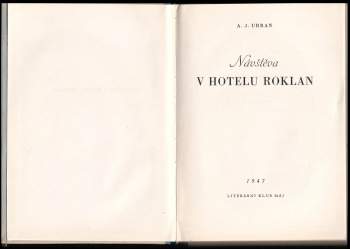 A. Jaroslav Urban: Návštěva v hotelu Roklan