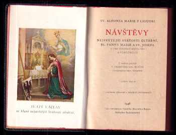 Alfonso Maria de Liguori: Návštěvy nejsvětější svátosti oltářní, bl. Panny Marie a sv. Josefa a jiné obvyklé modlitby