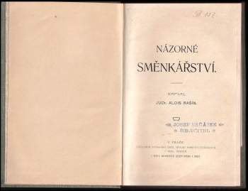 Alois Rašín: Názorné směnkářství