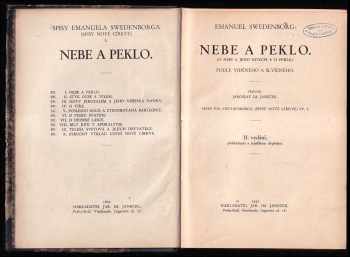 Emanuel Swedenborg: Nebe a peklo