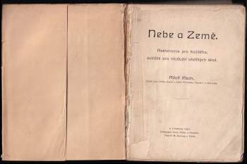 Adolf Mach: Nebe a Země