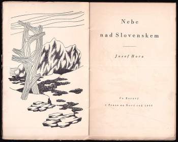 Josef Hora: Nebe nad Slovenskem