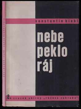 Nebe peklo ráj : básně z let 1929-1930 v doplněném vydání