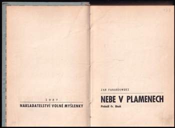 Jan Parandowski: Nebe v plamenech