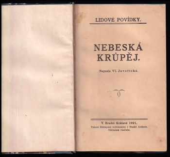 Vlasta Javořická: Nebeská krůpěj