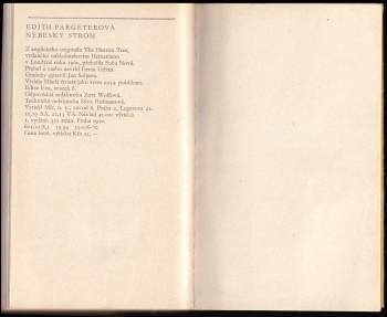 Edith Pargeter: Nebeský strom