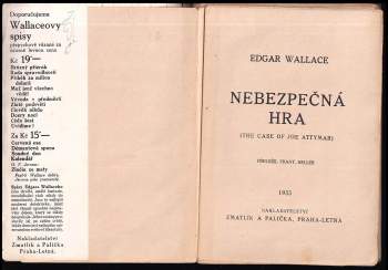 Edgar Wallace: Nebezpečná hra