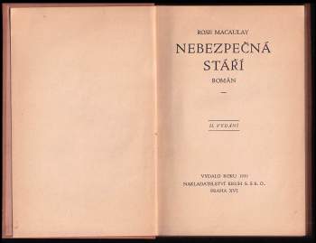 Rose Macaulay: Nebezpečná stáří