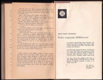 Erich Maria Remarque: Nebo nepozná obľúbencov