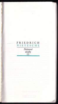 Friedrich Nietzsche: Nečasové úvahy