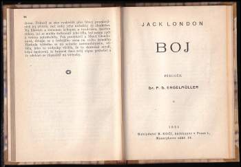 Jack London: Necita; Boj
