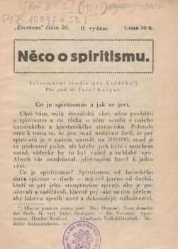 Něco o spiritismu