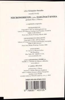 Necronomicon a jeho zaklínací kniha