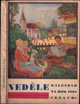 Neděle, kalendář na rok 1938
