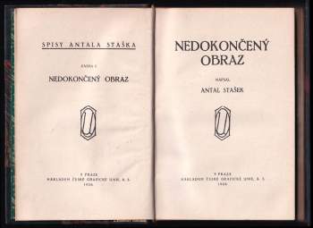 Antal Stašek: Nedokončený obraz
