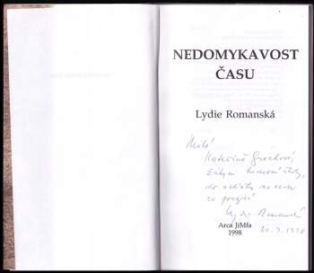 Lydie Romanská: Nedomykavost času