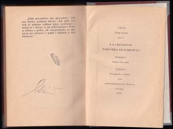 G. K Chesterton: Nedůvěra otce Browna
