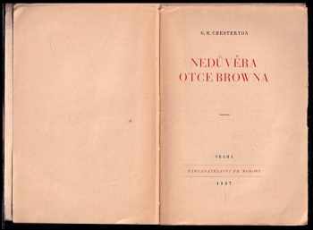 G. K Chesterton: Nedůvěra otce Browna