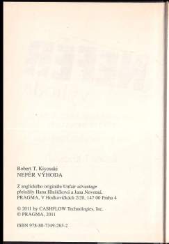 Robert T Kiyosaki: Nefér výhoda