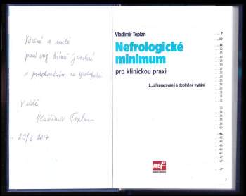 Vladimír Teplan: Nefrologické minimum pro klinickou praxi