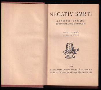 H. C McNeile: Negativ smrti