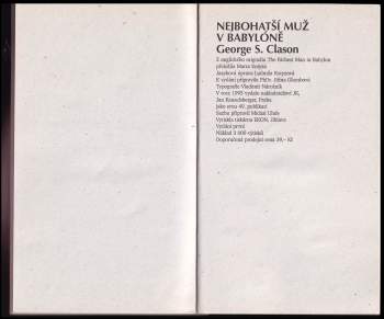 George S Clason: Nejbohatší muž v Babylóně