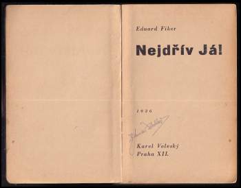Eduard Fiker: Nejdřív já!
