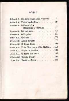 Karel Jaromír Erben: Nejkrásnější pohádky naší babičky ( Tři zlaté vlasy Děda-Vševěda, Sůl nad zlato, O popelce, ... )