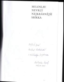 Miloslav Nevrlý: Nejkrásnější sbírka