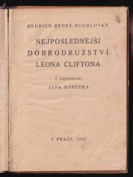 Bedřich Beneš Buchlovan: Nejposlednější dobrodružství Leona Cliftona