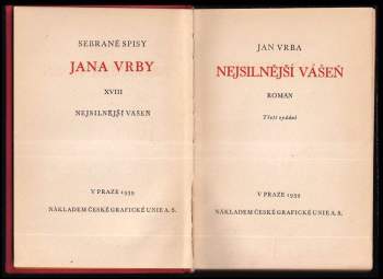Jan Vrba: Nejsilnější vášeň