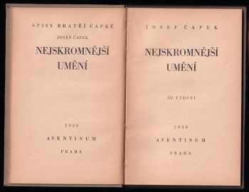 Josef Čapek: Nejskromnější umění