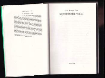 Ford Madox Ford: Nejsmutnější příběh