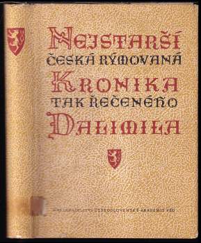 Nejstarší česká rýmovaná kronika tak řečeného Dalimila