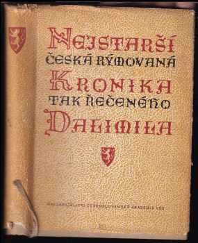 Nejstarší česká rýmovaná kronika tak řečeného Dalimila