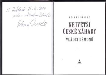 Otomar Dvořák: Největší české záhady
