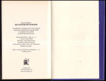 David Gibbins: Nejvzácnější rukopis