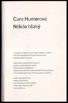 Cara Hunter: Někdo blízký