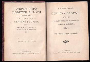 Emmuska Orczy: Červený bedrník I - VII KOMPLET