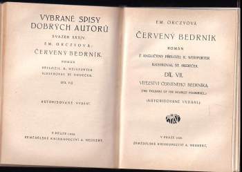 Emmuska Orczy: Červený bedrník I - VII KOMPLET