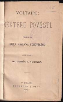 Voltaire: Některé pověsti