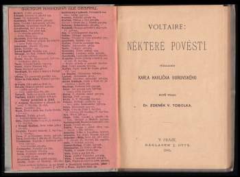 Voltaire: Některé pověsti