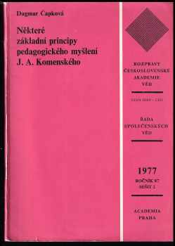Některé základní principy pedagogického myšlení J. A. Komenského
