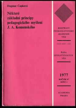 Dagmar Čapková: Některé základní principy pedagogického myšlení J. A. Komenského