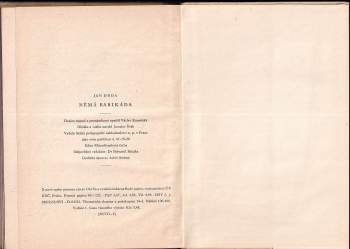 Jan Drda: Němá barikáda