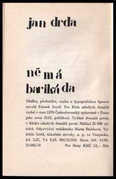 Jan Drda: Němá barikáda