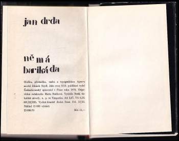 Jan Drda: Němá barikáda