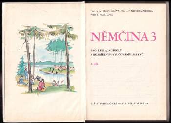 Marie Maroušková: Němčina 3 pro základní školy s rozšířeným vyučováním jazyků